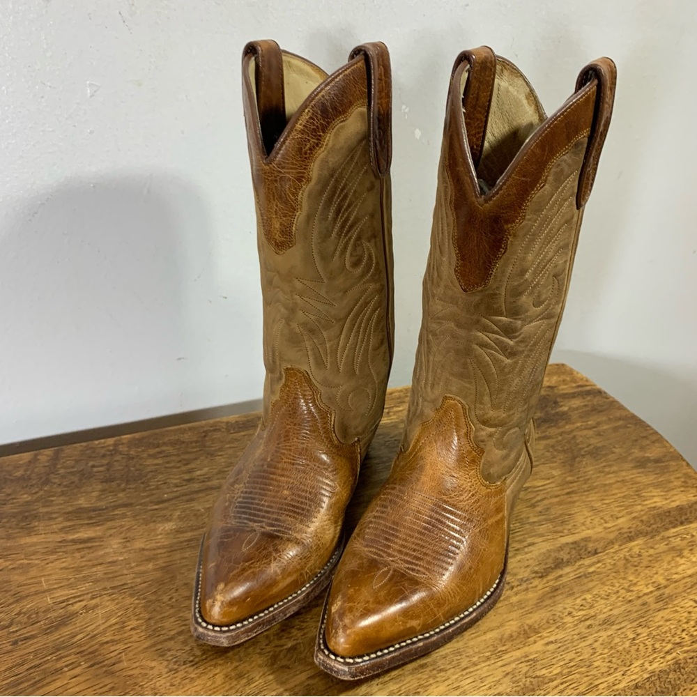 Sancho cowboy leather boots, like new - Picture 2 of 10